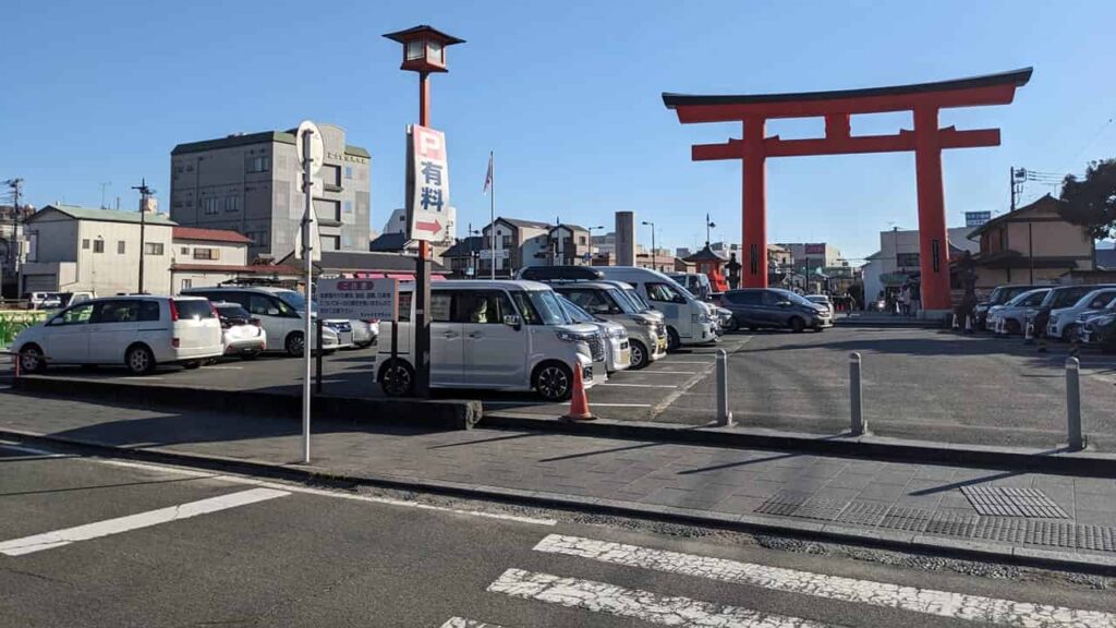 『富士山本宮浅間大社』駐車場