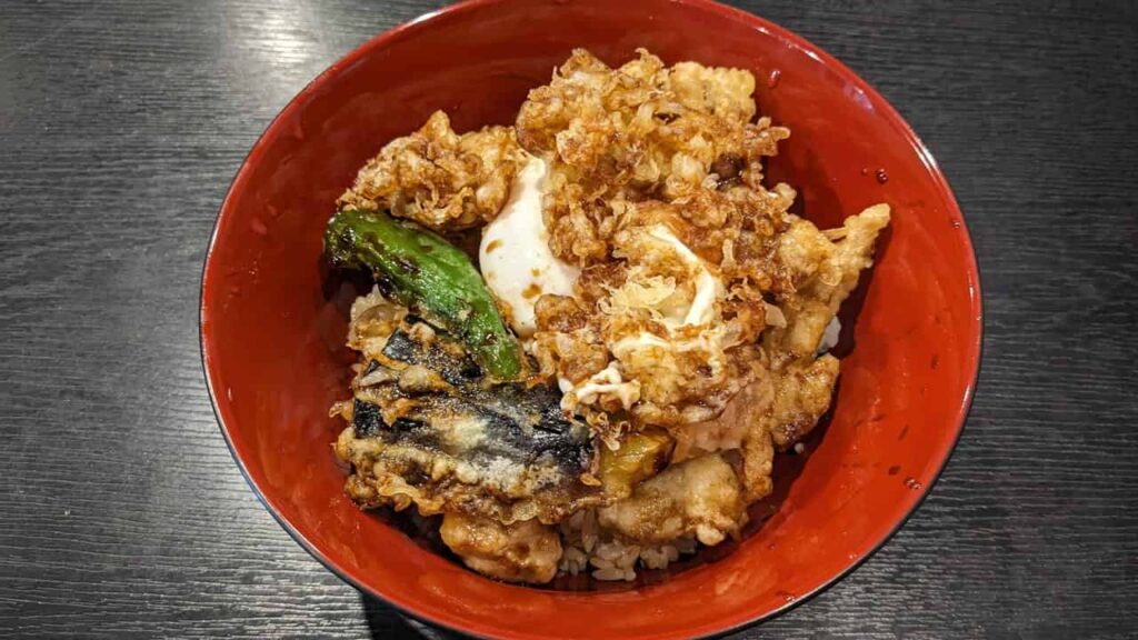 串かつばく・鶏天丼