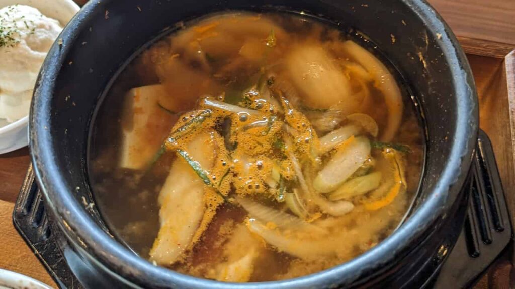 『韓国焼肉・料理 まる』のテンジャンチゲ