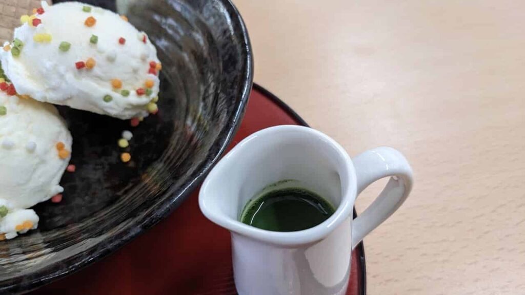 『茶房カノン』抹茶アフォガードの抹茶蜜