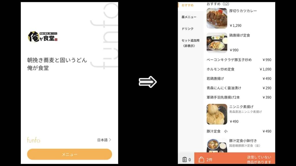 俺が食堂の注文方法
