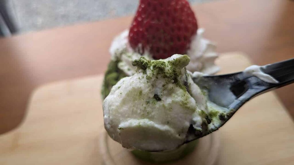 スペシャルソフトの抹茶ミルク