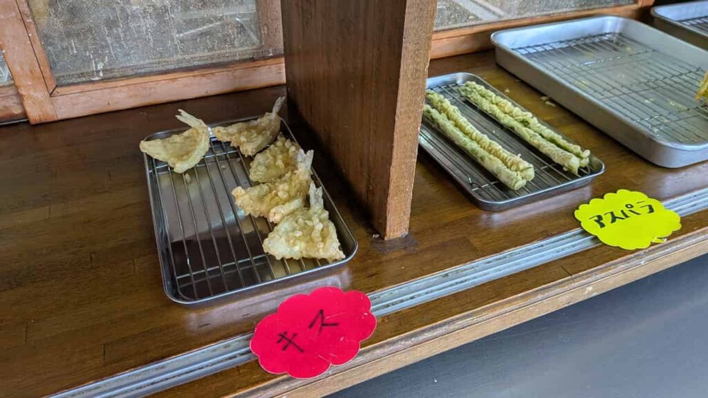 富士見うどんの天ぷら