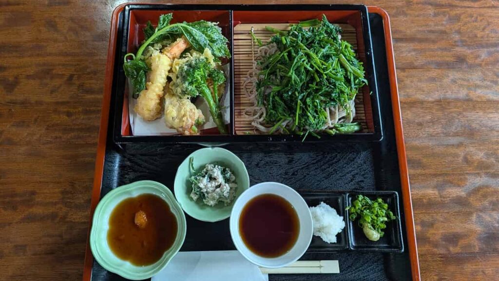 せりそばのセット