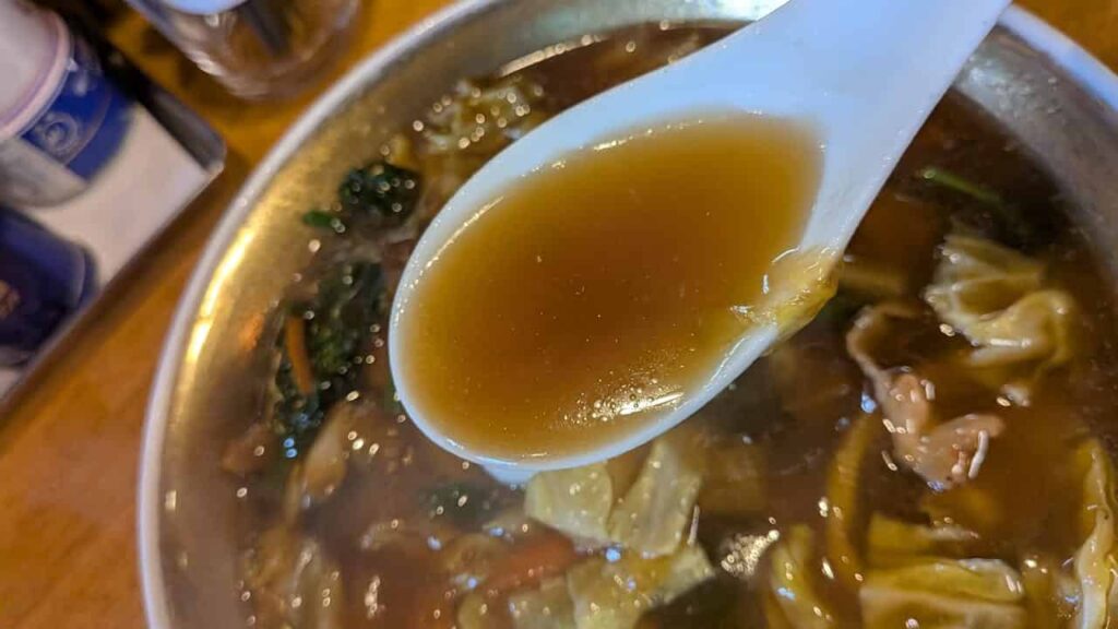 五目そばのあんかけ