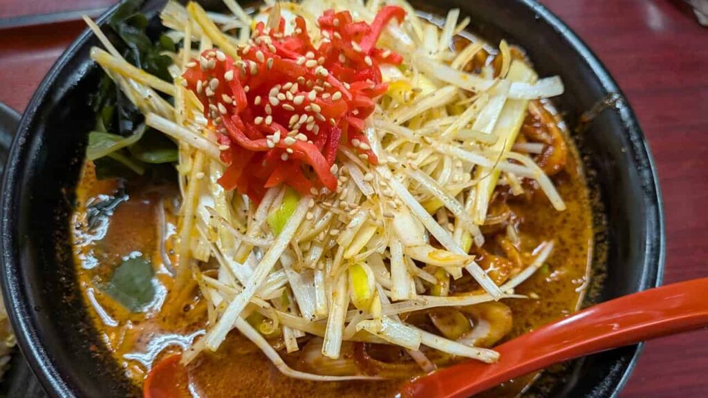 味噌ネギラーメンの具材