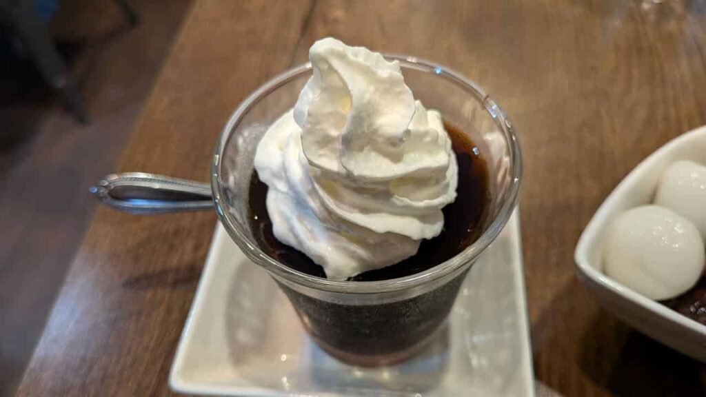 ランチデザートのコーヒーゼリー