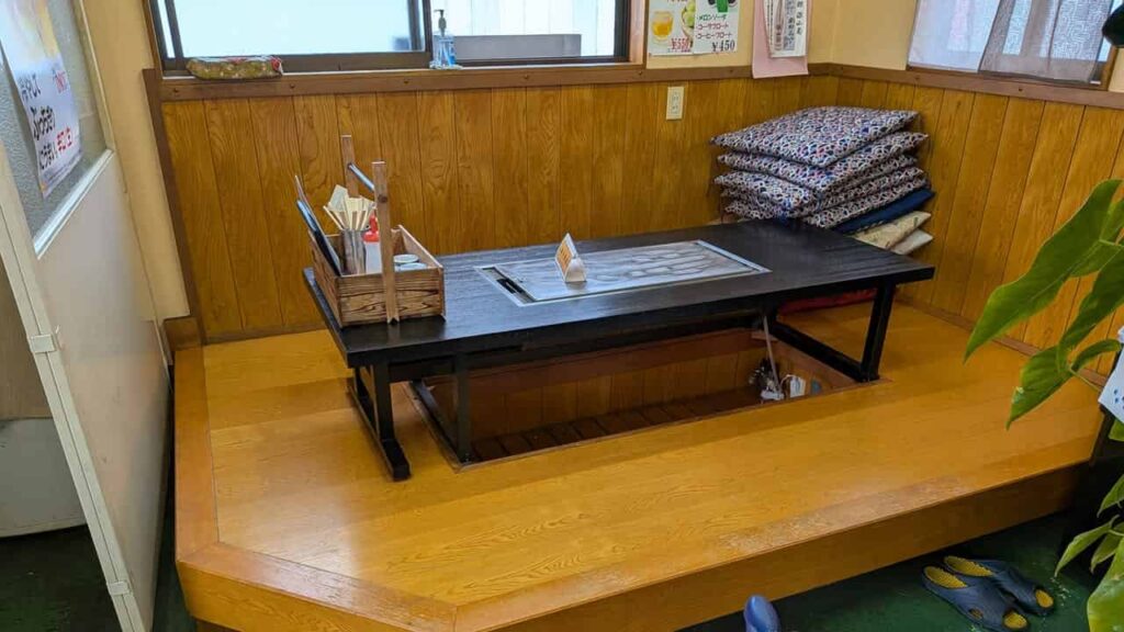 来るりの掘りごたつ席
