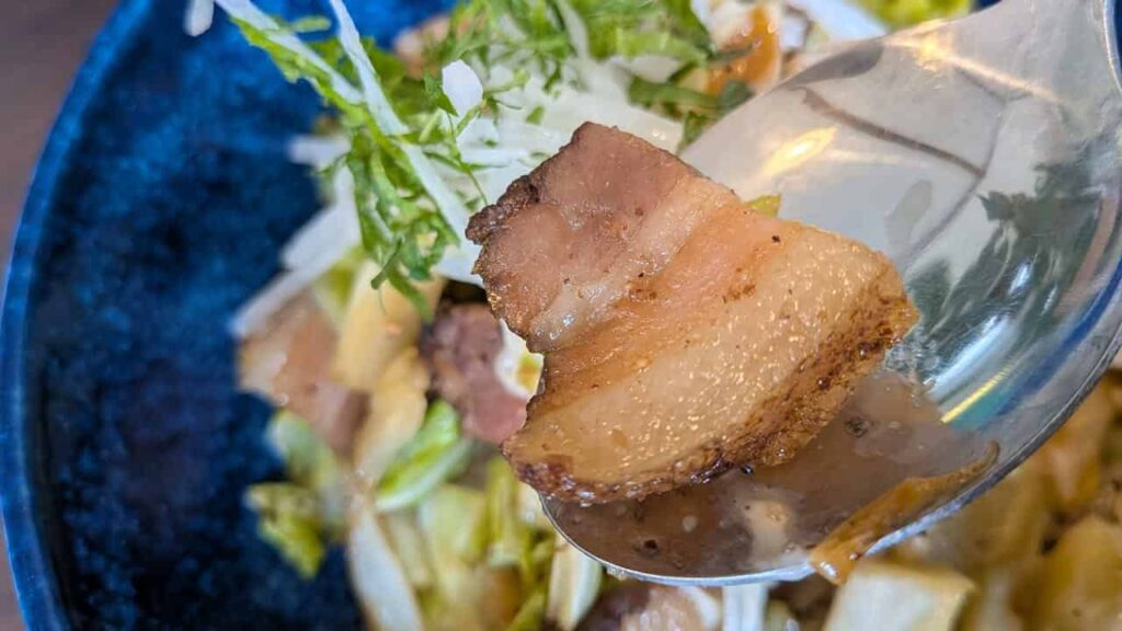 肉厚のベーコン