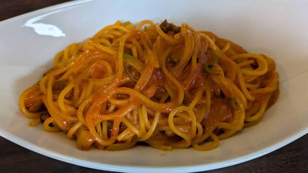 カフェのっ野の昔ながらのナポリタン