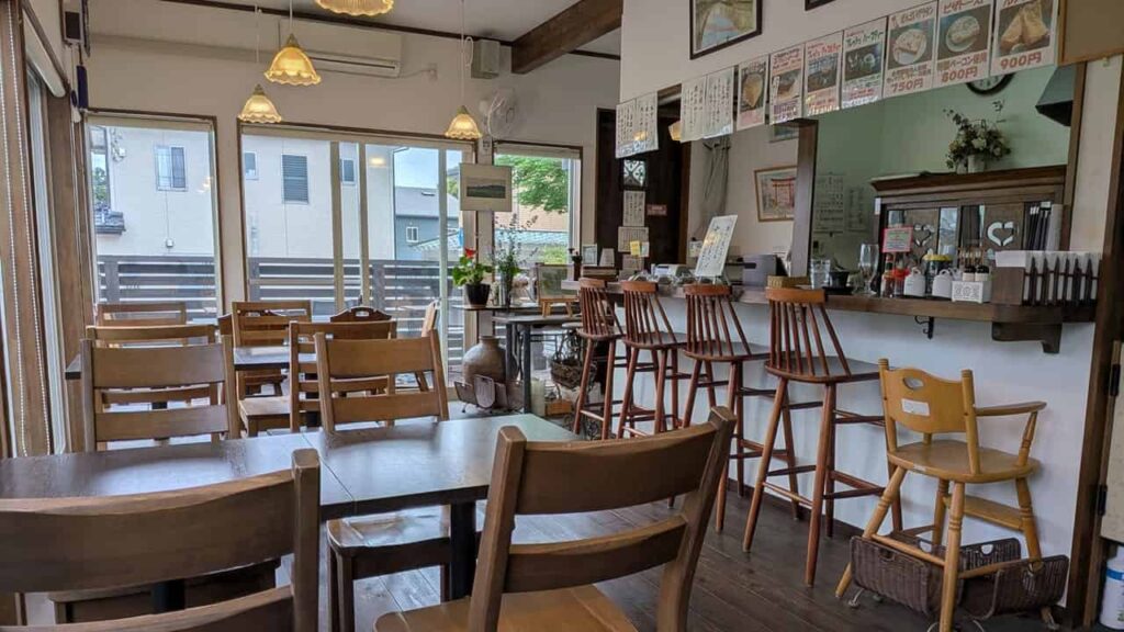 カフェのっ野の店内
