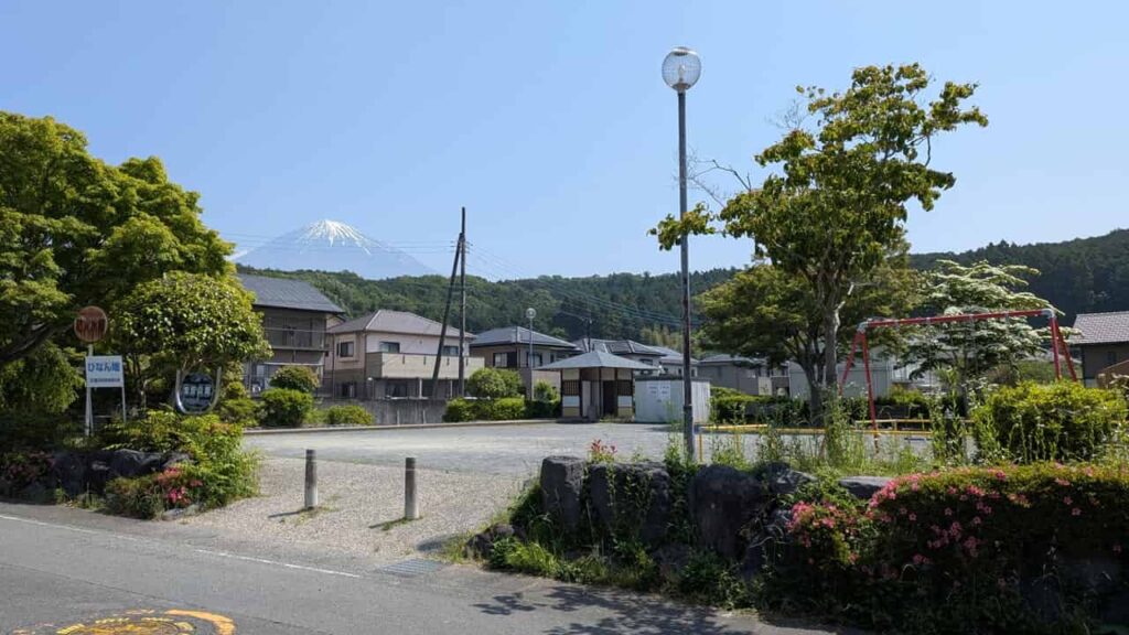 宝田公園から見える富士山