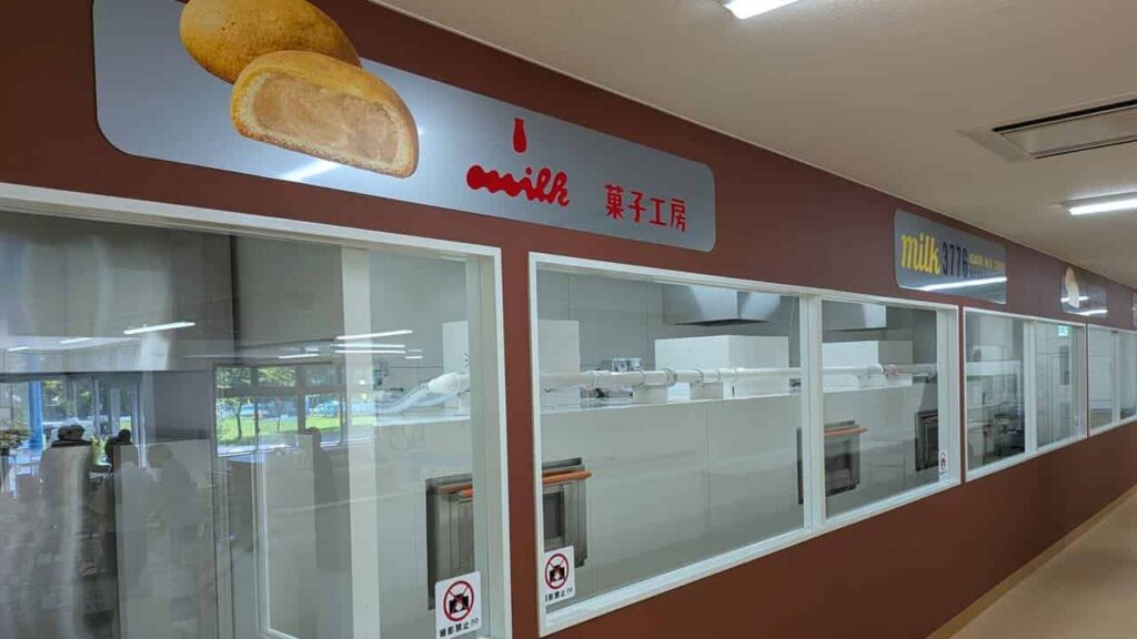 たこまんミルク菓子工房の工房見学