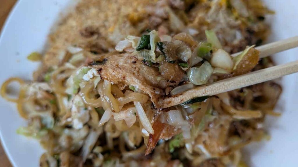 うめづの焼きそばの麺
