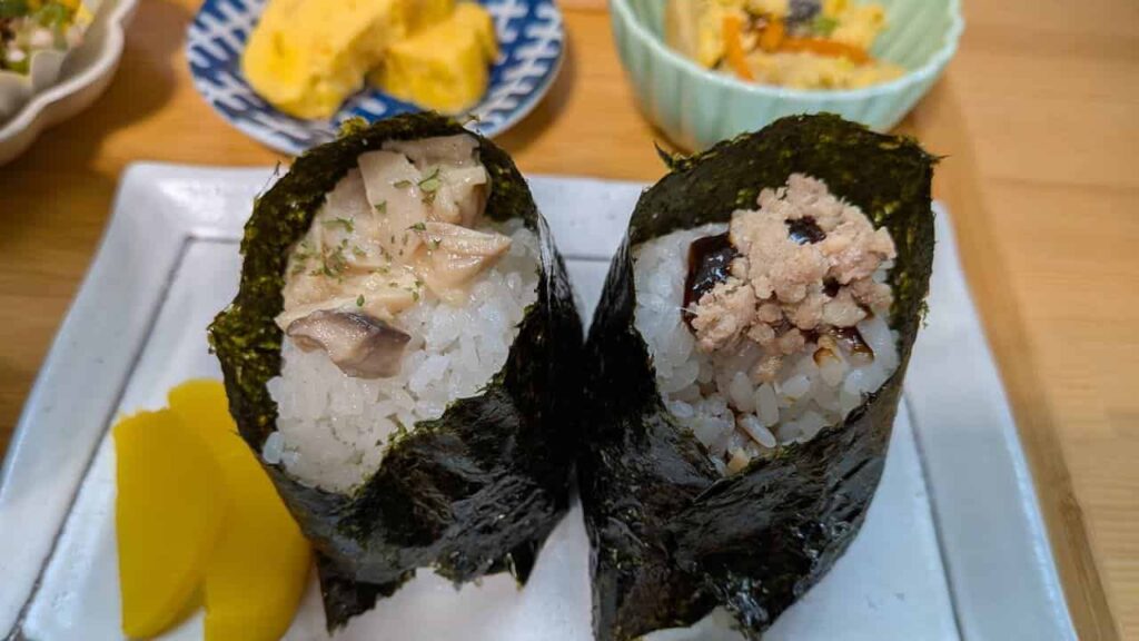 2種類のおむすび