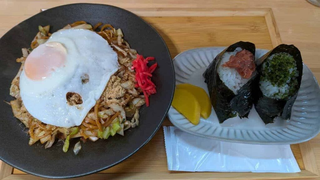 結び和の焼きそばプレート